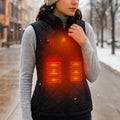 Hollevo™ Verwarmde bodywarmer dames met 9 zones en slanke pasvorm