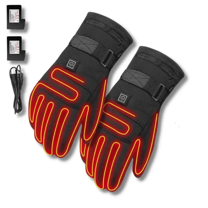 Thermogrip verwarmde handschoenen – waterdicht unisex handschoenen met 3 verwarming niveaus en touchscreen functie