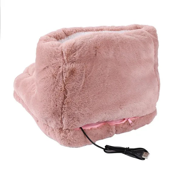 Hollevo™ USB-voetenwarmer van fleece met 3 warmtestanden