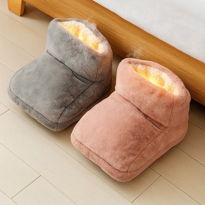 Hollevo™ USB-voetenwarmer van fleece met 3 warmtestanden