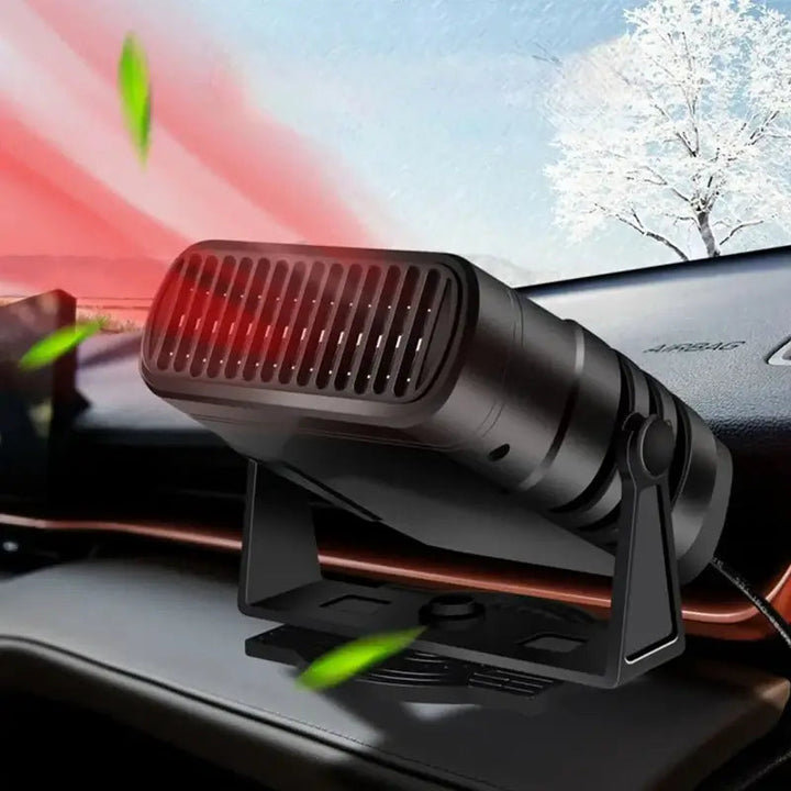 Hollevo™ 12V autokachel en ventilator met draaibare houder
