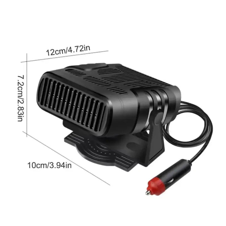 Hollevo™ 12V autokachel en ventilator met draaibare houder