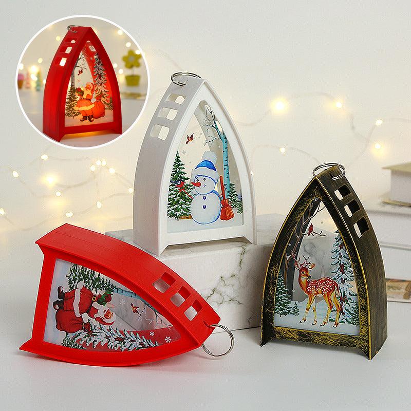 Handbeschilderde led-kerstfiguren – kerstman, sneeuwpop en rendier