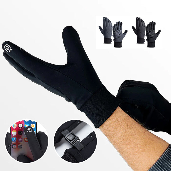 Thermische herenhandschoenen met antislip palm en touchscreen