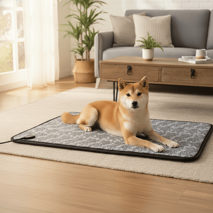 Hollevo™ Verwarmde huisdierenmat met twee warmtestanden en waterdicht