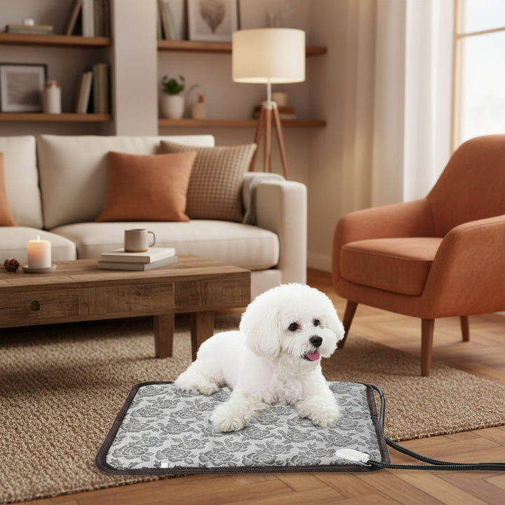 Hollevo™ Verwarmde huisdierenmat met twee warmtestanden en waterdicht