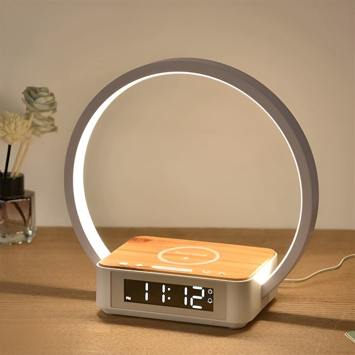 Hollevo™ 3-in-1 nachtlamp met draadloze oplader en wekker
