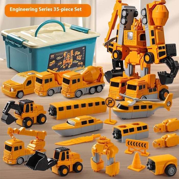 Hollevo™ Magnetische speelgoedauto die je ombouwt tot nieuwe vormen