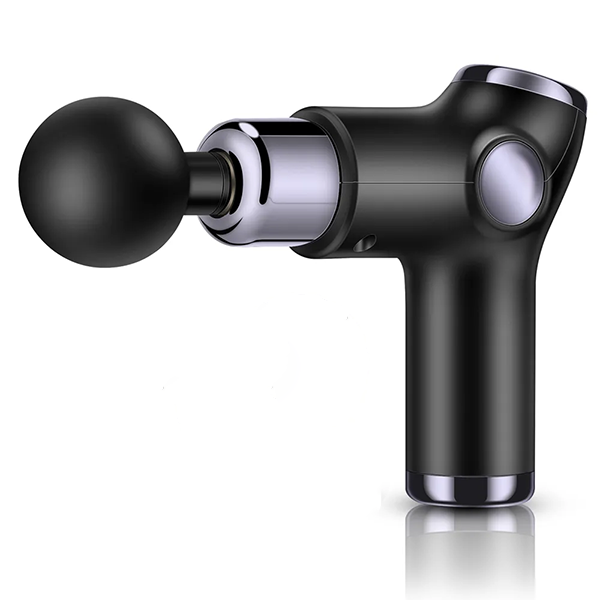 Compact massagepistool met 32 snelheden en 4 opzetstukken