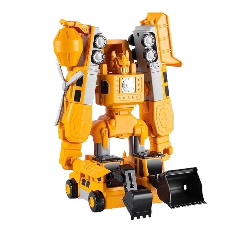 Magnetische speelgoedauto die je ombouwt tot nieuwe vormen