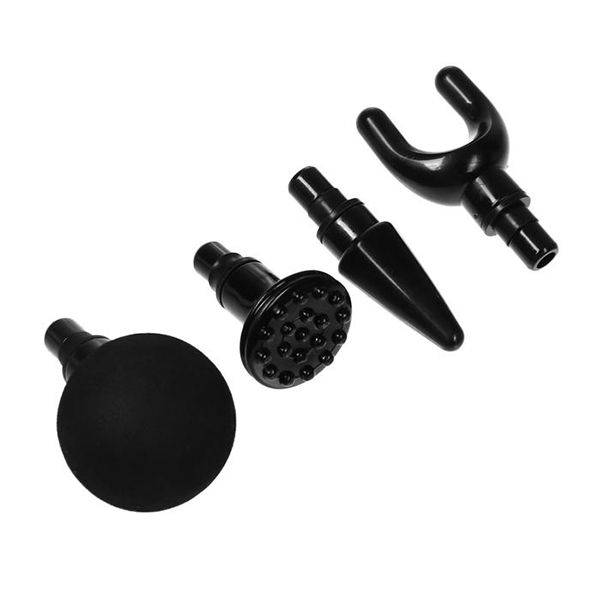 Compact massagepistool met 32 snelheden en 4 opzetstukken