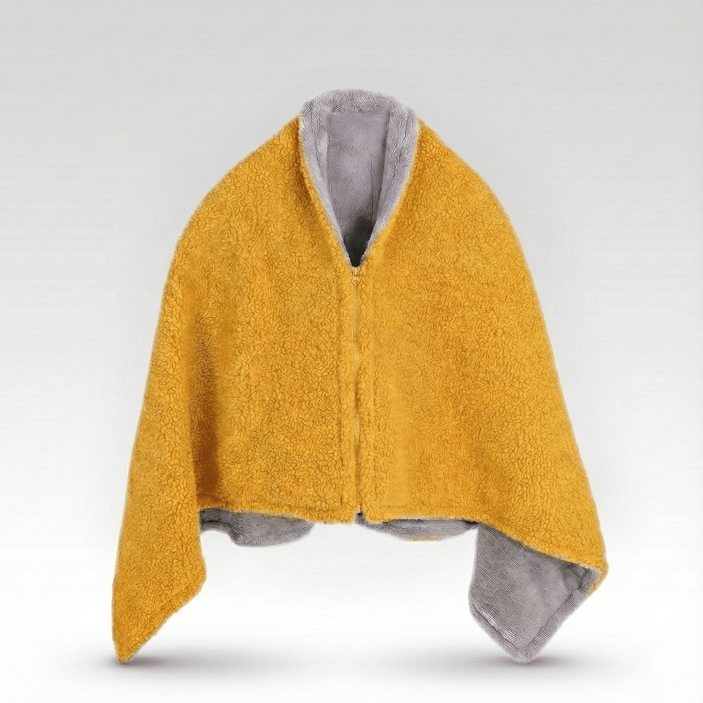 Hollevo™ USB-warmtedeken van sherpa en nepbont met 3 standen