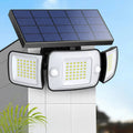 Hollevo™ Solar buitenlamp met bewegingssensor en 3 verstelbare lichtkoppen