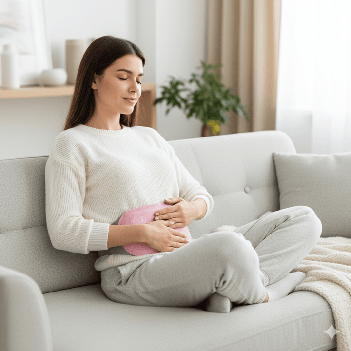 Hollevo™ Draadloze buikwarmer met vibratie en 3 warmtestanden