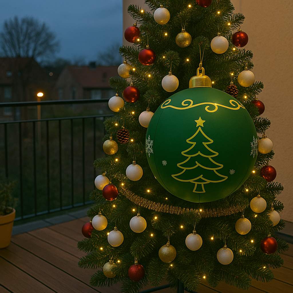 Buiten PVC kerstdecoratie met kleurrijk LED-verlichting