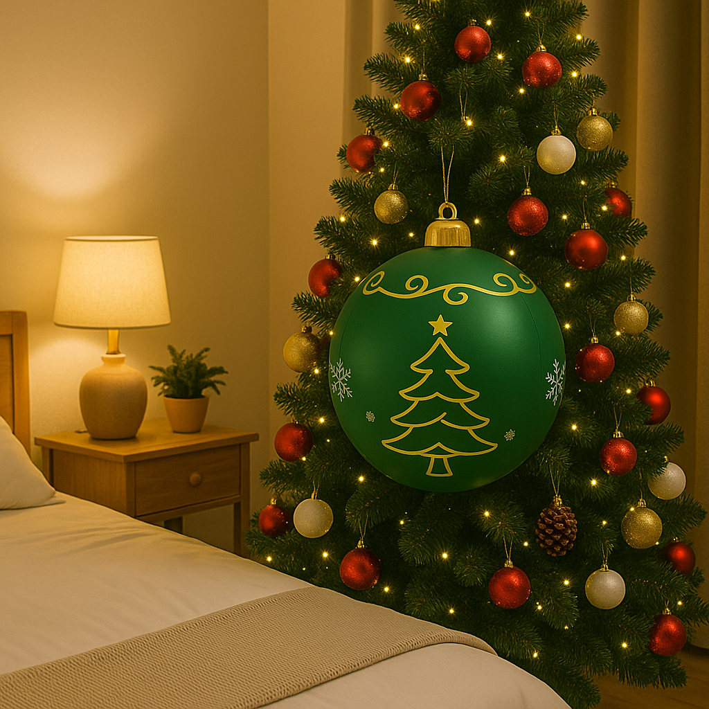 Buiten PVC kerstdecoratie met kleurrijk LED-verlichting