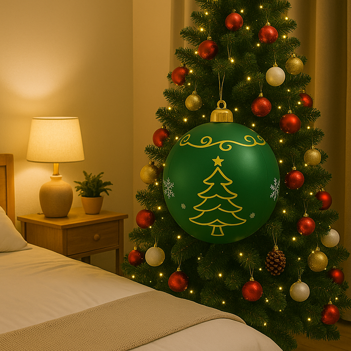 Buiten PVC kerstdecoratie met kleurrijk LED-verlichting