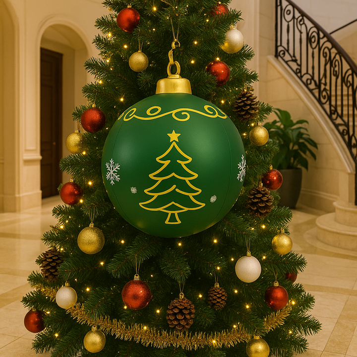 Buiten PVC kerstdecoratie met kleurrijk LED-verlichting