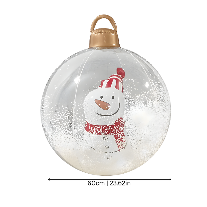 Buiten PVC kerstdecoratie met kleurrijk LED-verlichting