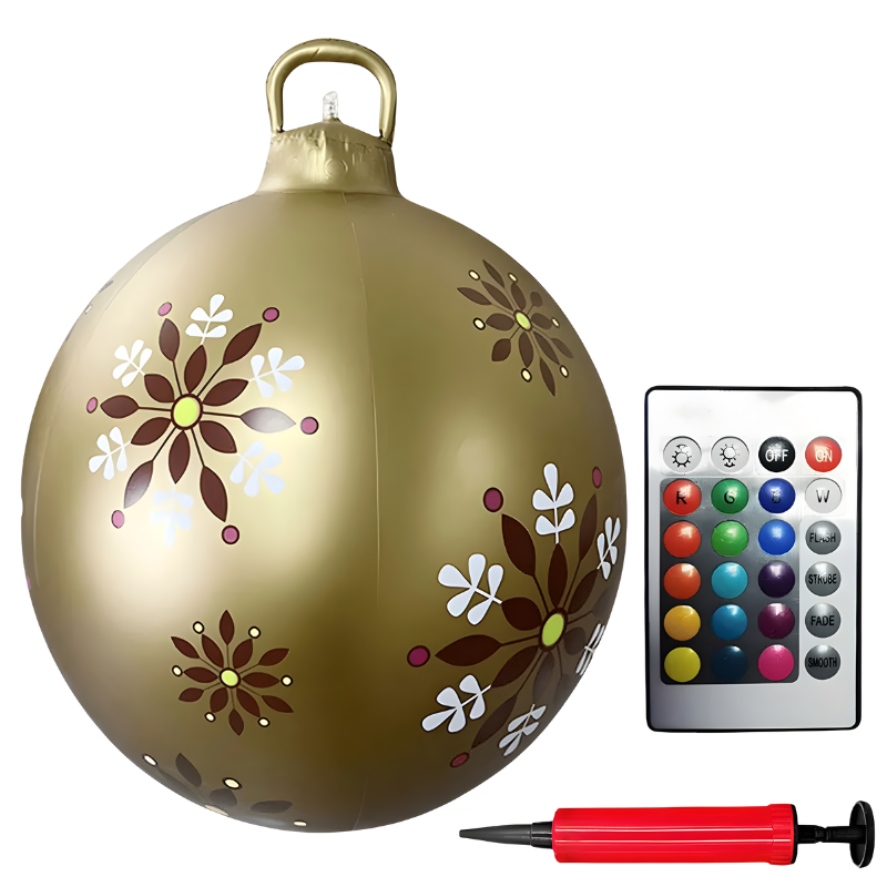 Buiten PVC kerstdecoratie met kleurrijk LED-verlichting