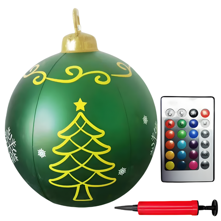 Buiten PVC kerstdecoratie met kleurrijk LED-verlichting
