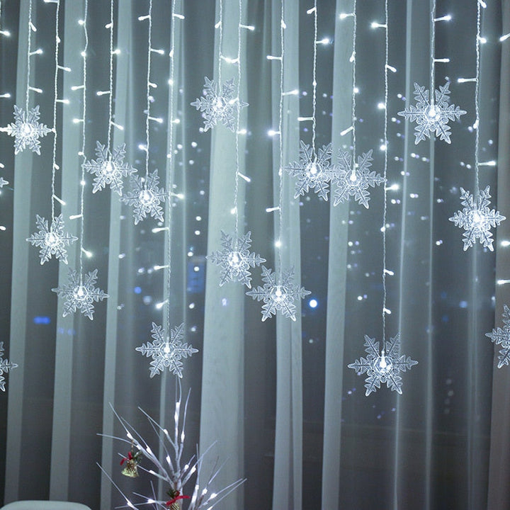 Hollevo™ Ledsnoer met sneeuwvlokken voor je kerstboom en raam