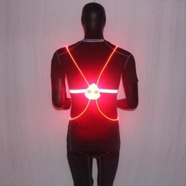 Lichtgevend veiligheidsvest met knipperstand voor groot en klein