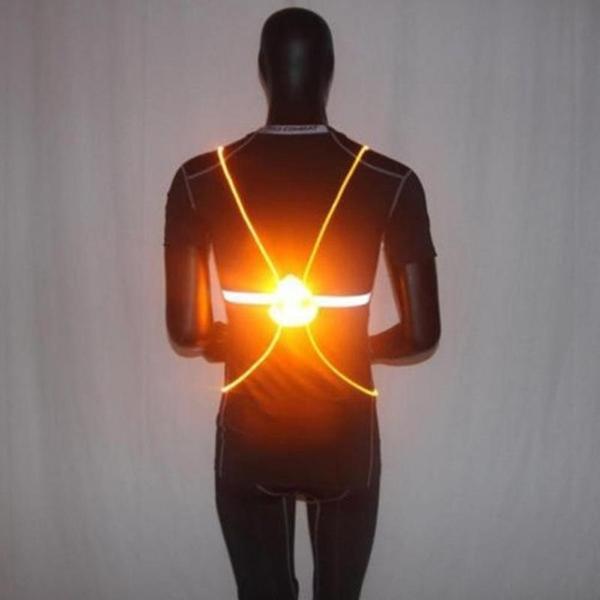 Lichtgevend veiligheidsvest met knipperstand voor groot en klein