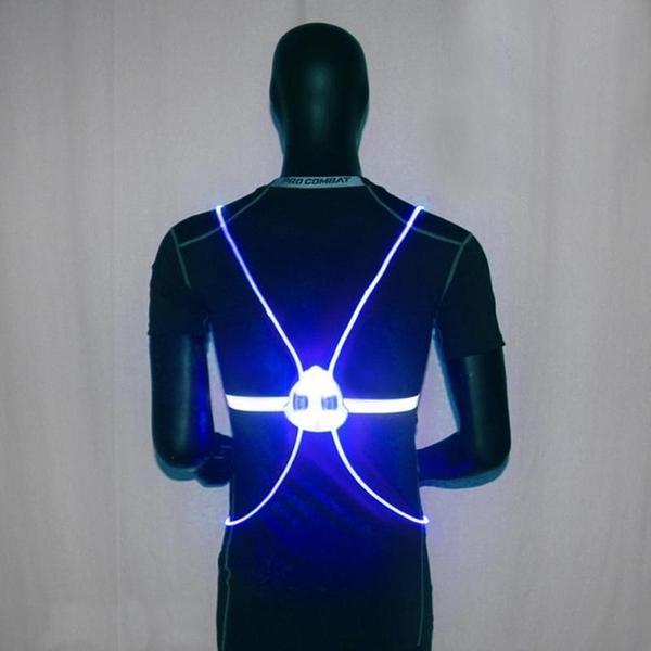 Hollevo™ Lichtgevend veiligheidsvest met knipperstand voor groot en klein