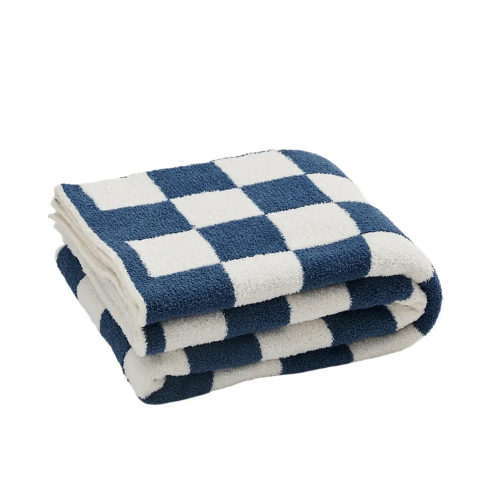 Hollevo™ Zachte marineblauwe plaid voor knusse momenten