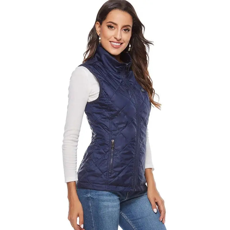 Hollevo™ Verwarmde bodywarmer dames met USB en drie standen