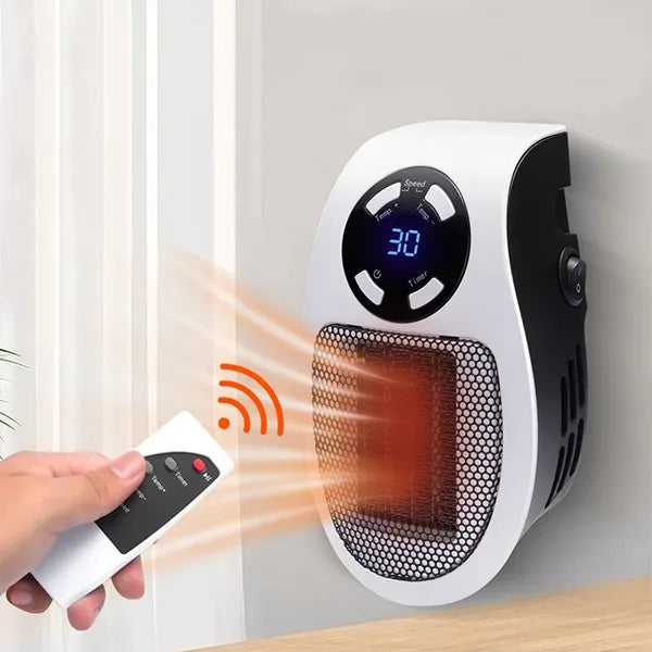 Draagbare elektrische ruimteverwarmer met afstandsbediening