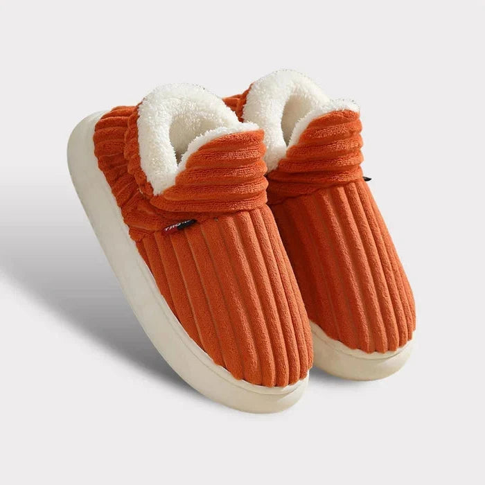 Superzachte pantoffels van flanelfleece met antislipzool