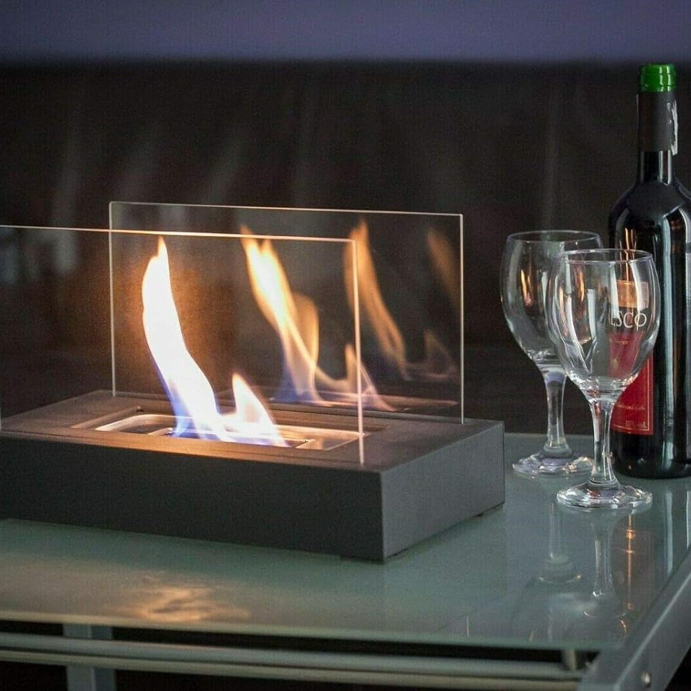 Modern binnen / buiten vuur kenmerk – elegant sfeer