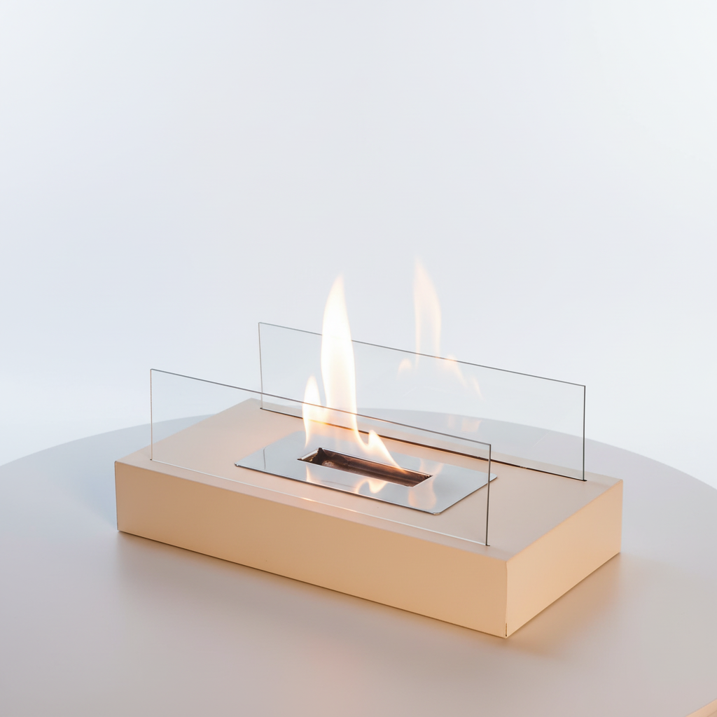 Modern binnen / buiten vuur kenmerk – elegant sfeer