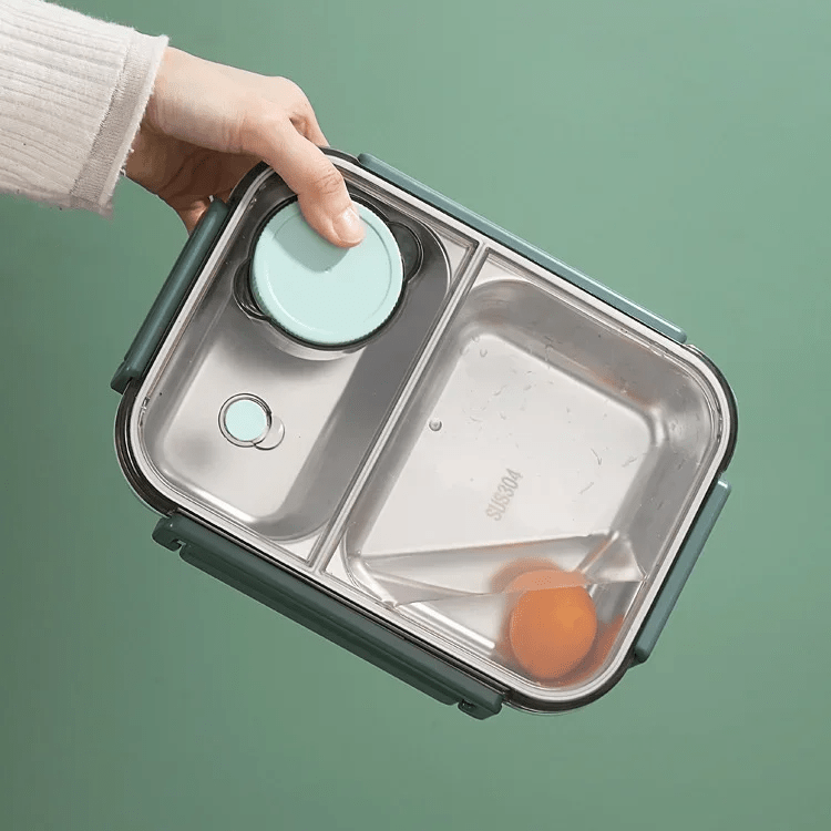 Geïsoleerde voedselcontainer met lekvrij deksel voor warm eten