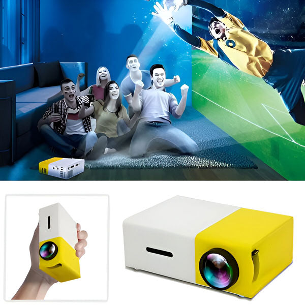 Hollevo™ Draagbare mini HD-beamer voor bioscoop op groot scherm thuis