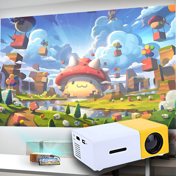 Hollevo™ Draagbare mini HD-beamer voor bioscoop op groot scherm thuis