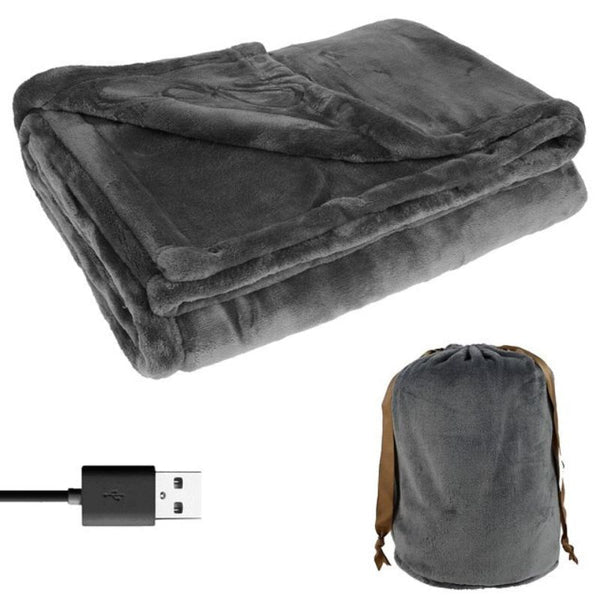 Hollevo™ Verwarmde flanellen deken met USB – voor twee