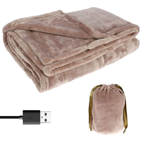 Hollevo™ Verwarmde flanellen deken met USB – voor twee