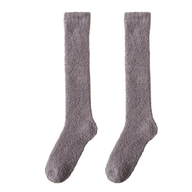 Hollevo™ Extra lange wintersokken van zachte coral fleece