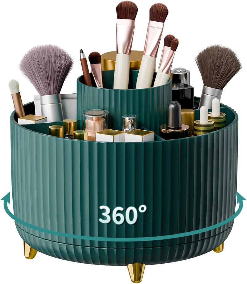 Draaibare make-up organizer 360° met vijf vakken