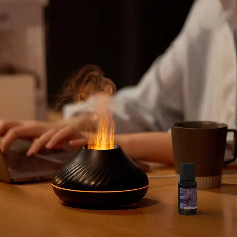 Hollevo™ Ultrasone aromadiffuser en luchtbevochtiger met licht in 7 kleuren