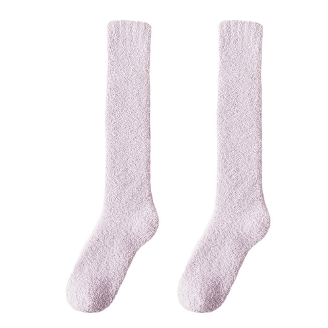 Hollevo™ Extra lange wintersokken van zachte coral fleece