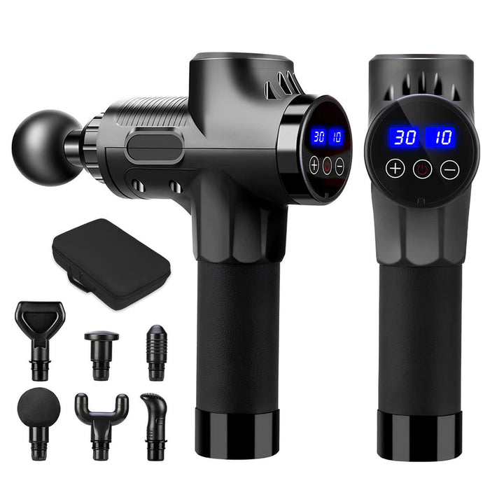 Hollevo™ Draadloos massagepistool met 6 opzetstukken en 30 standen