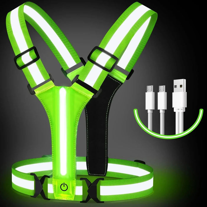 Hollevo™ Superfel LED-veiligheidsvest voor hardlopen en fietsen