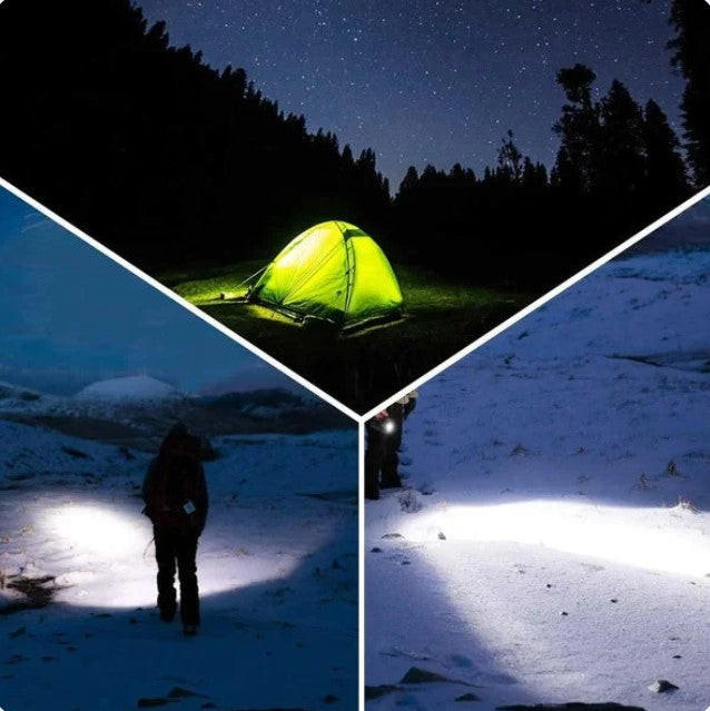 Superfelle LED-zaklamp met 8000 mAh powerbank en IPX5