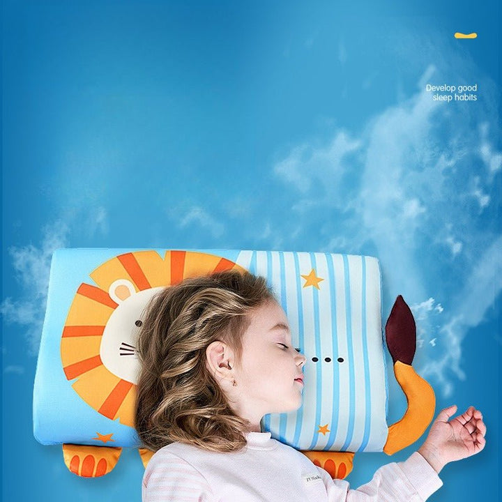 Ergonomisch kinderkussen van traagschuim met dierenmotief