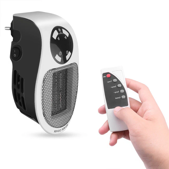 Hollevo™ Stille mini-ventilatorkachel met afstandsbediening