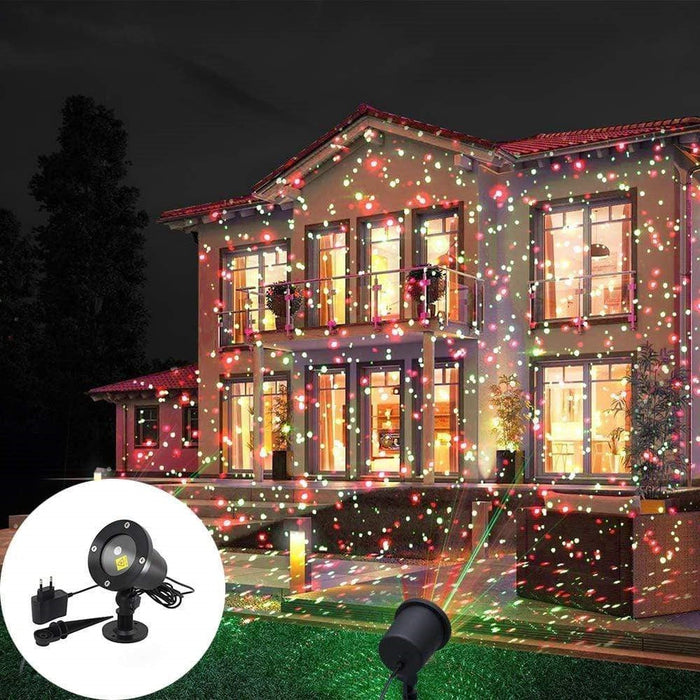 Hollevo™ Laserprojector voor buiten in rood en groen met timer